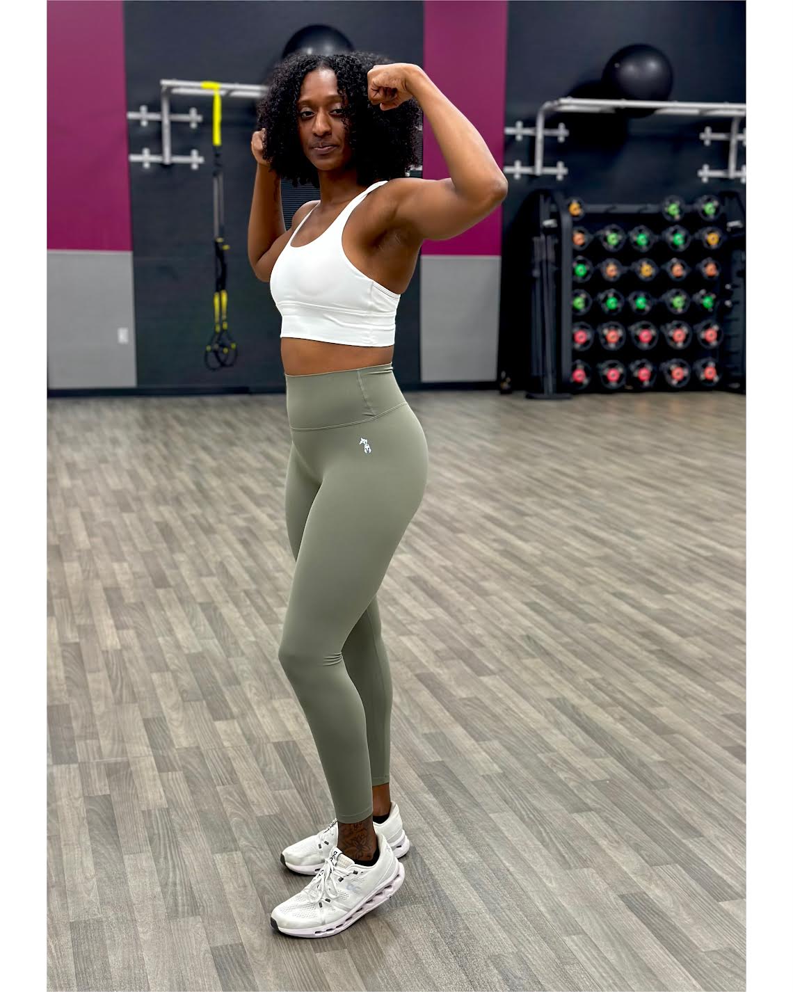INSPIRE SOFT SEAMLESS LEGGINGS - ARMY GREEN
