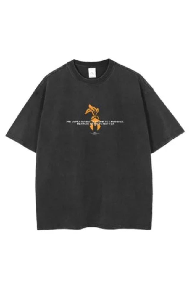 No Retreat No Surrender Ash Washed Tee