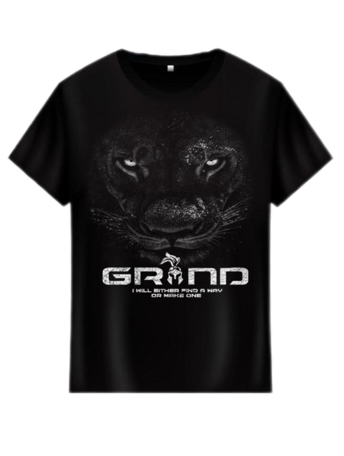 Built Different Lion Tee - Black