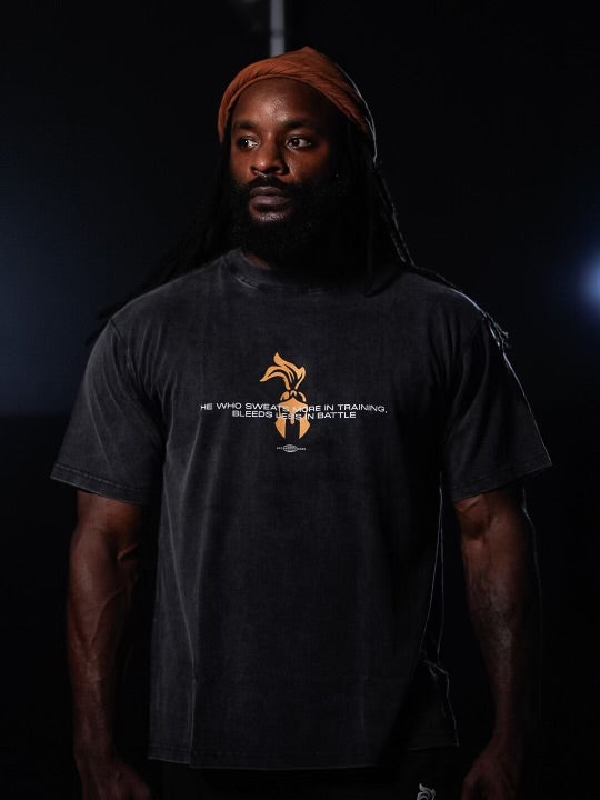 No Retreat No Surrender Ash Washed Tee