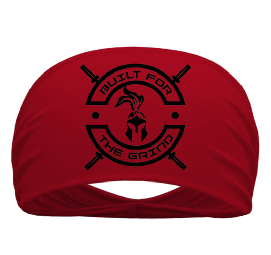 Red Headband with black logo