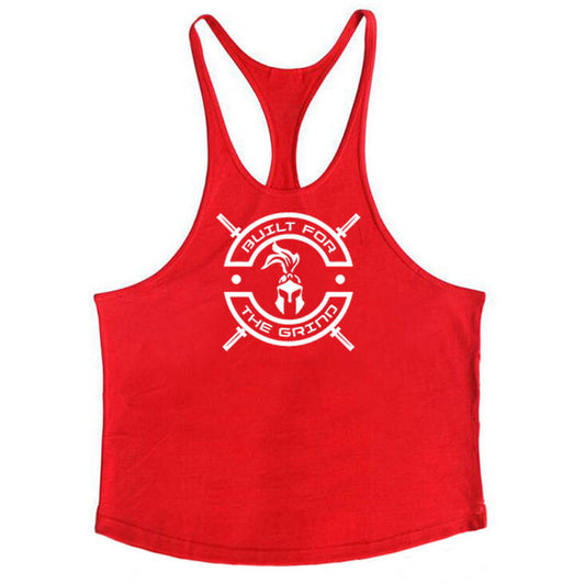 Red Athletic Muscle Tank Top