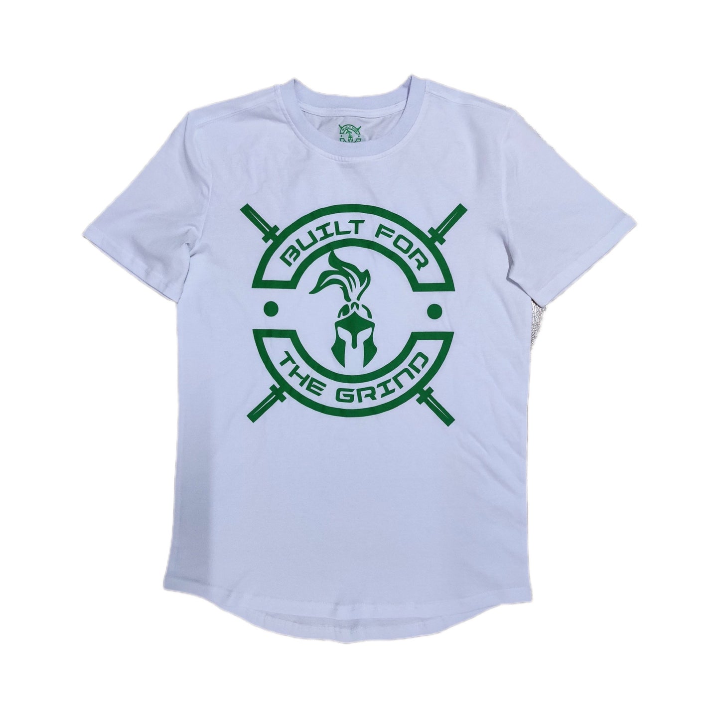 White with Celtic Green Iconic Logo | Athleisure Tee