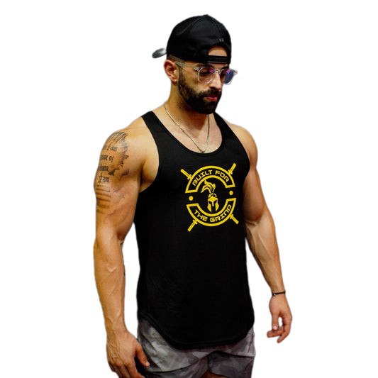 Black and Yellow Athletic Tank Top