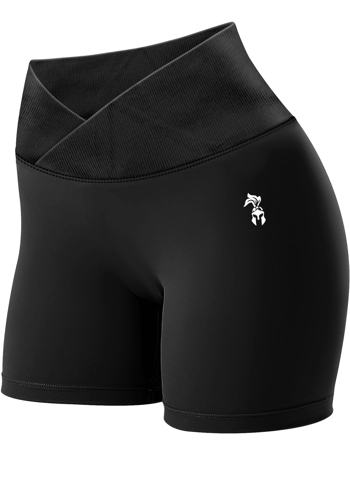 Black V Front Shorts