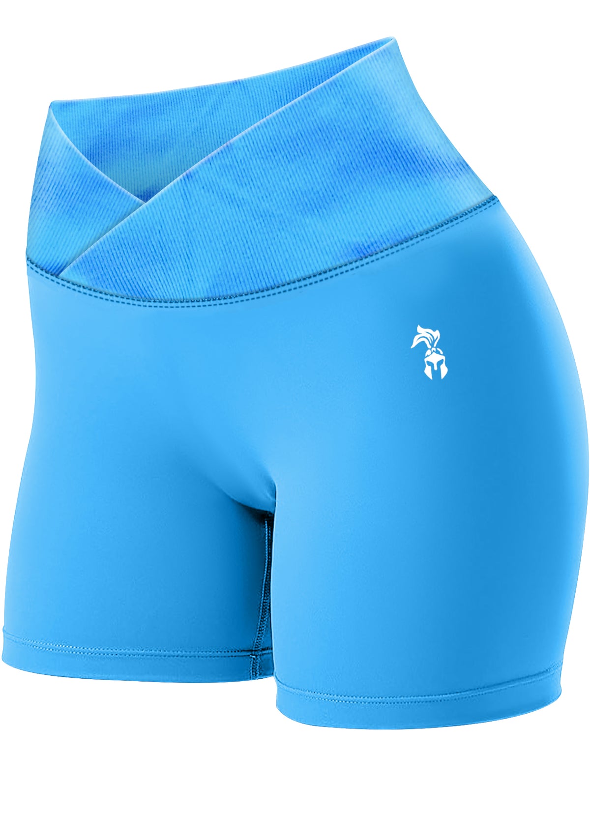 Blue V Front Shorts