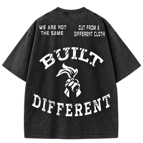 Built Different Lion Tee - Vintage Wash