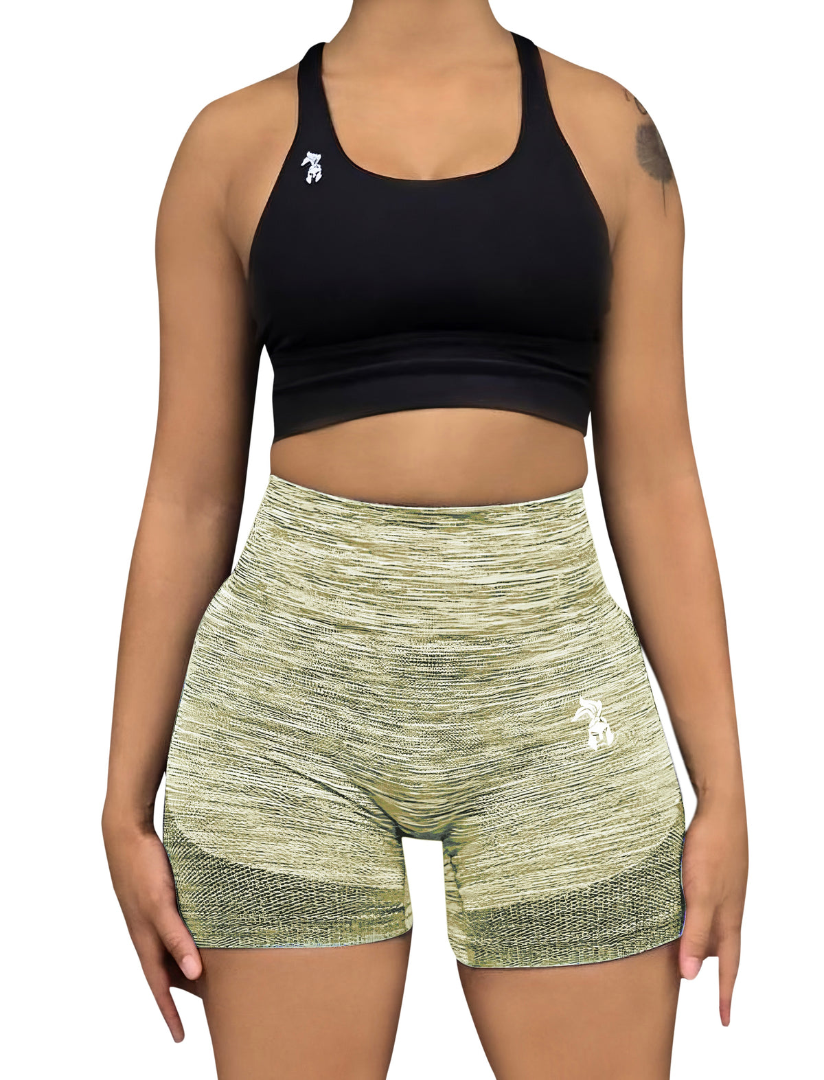 Mustard Womens Athletic Shorts