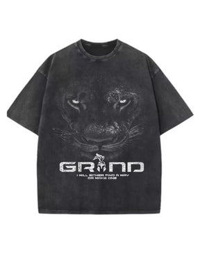 Built Different Lion Tee - Vintage Wash