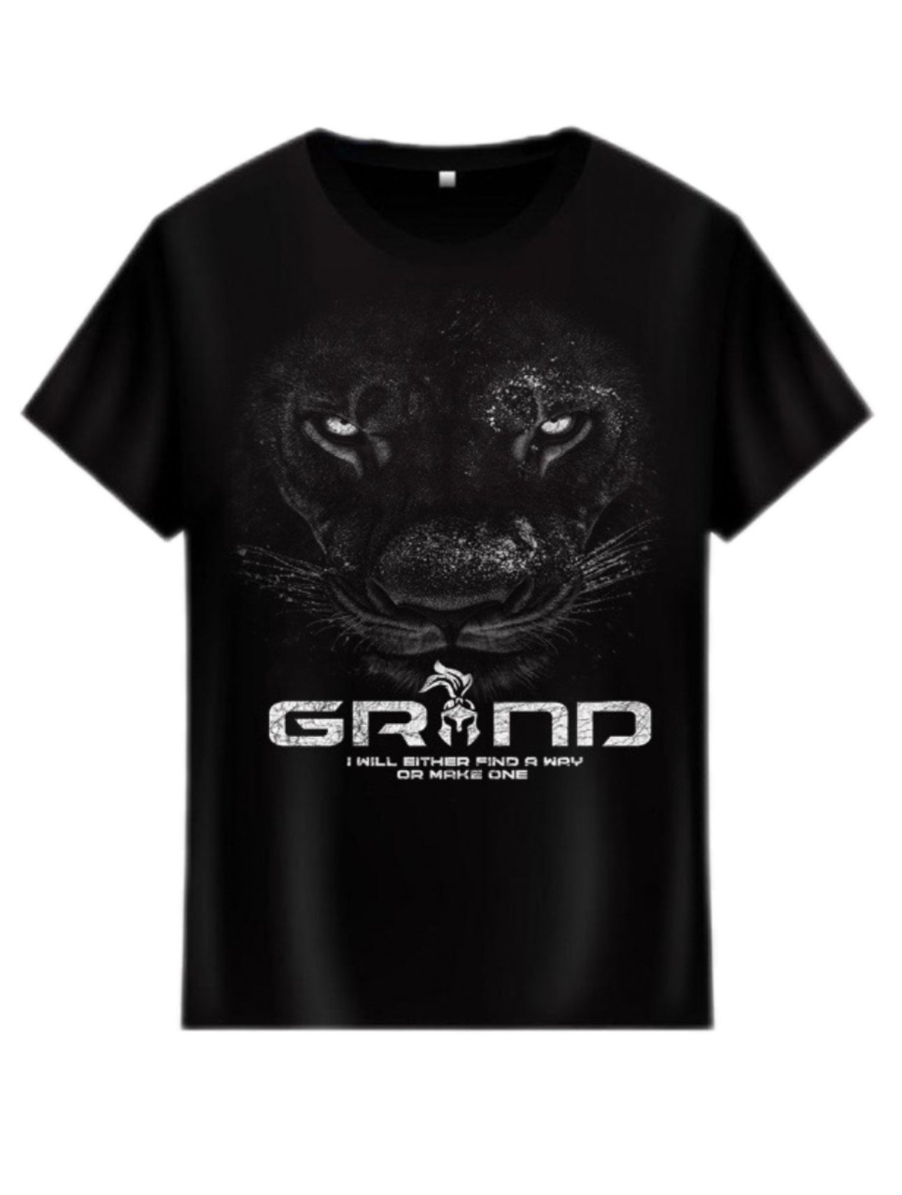 Built Different Lion Tee - Black