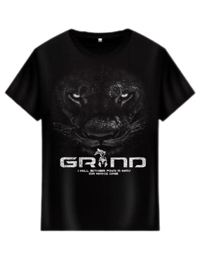 Built Different Lion Tee - Black