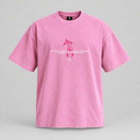 Warrior Tee - Pink Washed W/ Pink